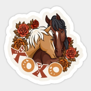 Xoxo Horses Love Sticker